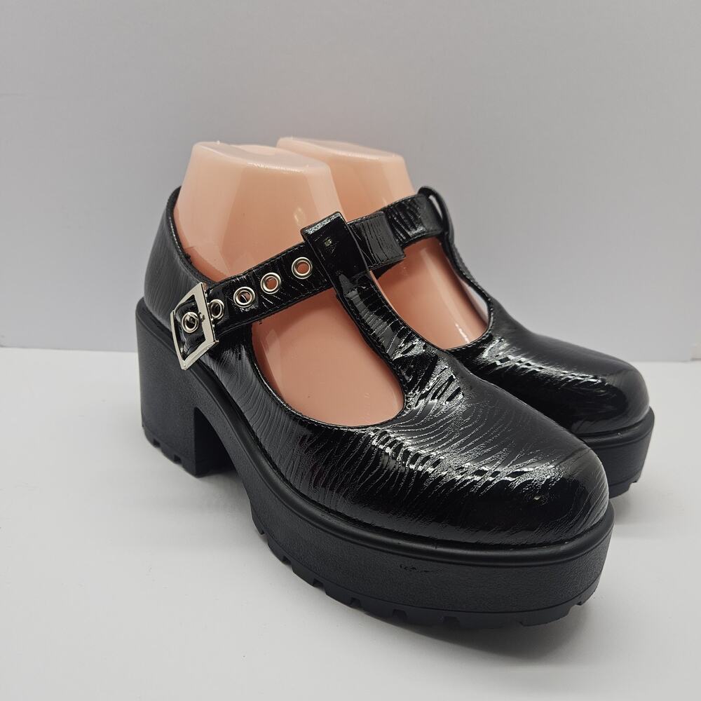 koi Black Patent Mary Jane Platform Mules - Picture 3 of 8